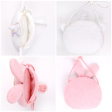 Load image into Gallery viewer, Metoo Jibao Doll Cross Bag Kids Cute Plush Rabbit Sling Bag Girls Fluffy Mini Bag Birthday Gifts Coins Bag
