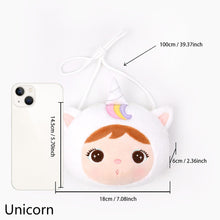 Load image into Gallery viewer, Metoo Jibao Doll Cross Bag Kids Cute Plush Rabbit Sling Bag Girls Fluffy Mini Bag Birthday Gifts Coins Bag
