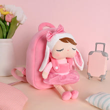 Load image into Gallery viewer, Metoo Angela Doll Backpack Kids Cute Plush Rabbit Shoulder Bag Girls Pink Fluffy School Bag Birthday Christmas Gifts Bag
