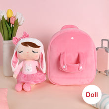 Load image into Gallery viewer, Metoo Angela Doll Backpack Kids Cute Plush Rabbit Shoulder Bag Girls Pink Fluffy School Bag Birthday Christmas Gifts Bag
