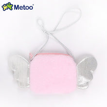 Load image into Gallery viewer, Metoo Angela Angel Wing Cross Bag Kids Cute Glittering Plush Sling Bag with Wings Girls Fluffy Mini Bag Birthday Gifts Coins Bag
