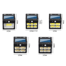 Load image into Gallery viewer, 112LED Upgrade Solar Wall Lights Outdoor Solar Lamp PIR Motion Sensor Solar Powered Sunlight Street Light for Garden Light
