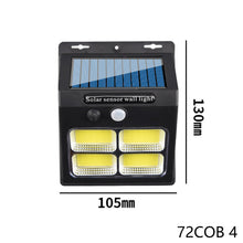 Load image into Gallery viewer, 112LED Upgrade Solar Wall Lights Outdoor Solar Lamp PIR Motion Sensor Solar Powered Sunlight Street Light for Garden Light
