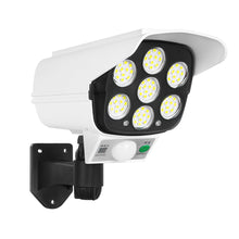 Load image into Gallery viewer, 77 LEDs Outdoor Solar Lights Motion Sensor Security Dummy Camera Solar Lamp Wireless P65 Waterproof Solar Light 3 Modes for Home Garden
