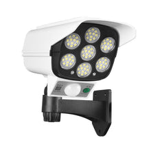 Load image into Gallery viewer, 77 LEDs Outdoor Solar Lights Motion Sensor Security Dummy Camera Solar Lamp Wireless P65 Waterproof Solar Light 3 Modes for Home Garden
