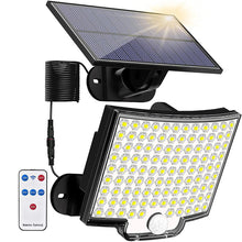 Load image into Gallery viewer, 106LED Outdoor Solar Light Motion Sensor Wall Lights Split Solar Ligts 4 Light Modes IP65 Waterproof Solar Lamp for Home Garden
