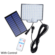 Load image into Gallery viewer, 106LED Outdoor Solar Light Motion Sensor Wall Lights Split Solar Ligts 4 Light Modes IP65 Waterproof Solar Lamp for Home Garden
