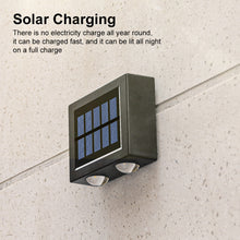 Load image into Gallery viewer, 4LED Solar Wall Lights Waterproof Solar Led Light Garden Fence Outdoor Solar Wall Stair Light Courtyard Street Landscape Garden Decor Wall Lamp
