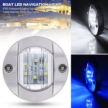 Load image into Gallery viewer, 1Pc Boat LED Navigation Light 12V/24V IP68 Waterproof Sailing Signal Lamp Marine Yacht Warning White Blue Lights
