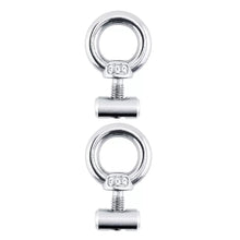 Load image into Gallery viewer, 2Pcs RV Caravan Awning Rail Stoppers Stops Motorhome Campervan Silver Stainless Steel M4 Camper Parts
