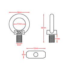 Load image into Gallery viewer, 2Pcs RV Caravan Awning Rail Stoppers Stops Motorhome Campervan Silver Stainless Steel M4 Camper Parts
