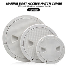 Load image into Gallery viewer, 4/6/8 inch Marine Boat Access Hatch Cover Twist Screw Out Deck Plate Round Inspection Hatch
