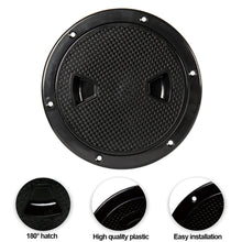 Load image into Gallery viewer, 4/6/8 inch Marine Boat Access Hatch Cover Twist Screw Out Deck Plate Round Inspection Hatch
