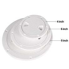 Load image into Gallery viewer, 4/6/8 inch Marine Boat Access Hatch Cover Twist Screw Out Deck Plate Round Inspection Hatch
