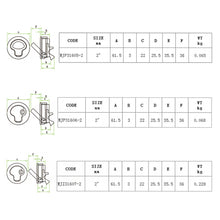 Load image into Gallery viewer, 2" Boat Deck Hatches Locker Flush Pull Slam Latch Mount Latch Lift for RV Yacht marine Locking Yacht accessories
