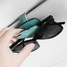 Load image into Gallery viewer, Car Sun Visor Glasses Holder Frame Auto Fastener Clip Glasses Ticket Document Holder Accessories Automobiles PU Leather/Suede
