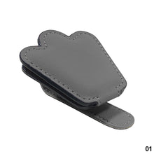 Load image into Gallery viewer, Car Sun Visor Glasses Holder Frame Auto Fastener Clip Glasses Ticket Document Holder Accessories Automobiles PU Leather/Suede
