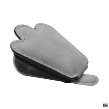 Load image into Gallery viewer, Car Sun Visor Glasses Holder Frame Auto Fastener Clip Glasses Ticket Document Holder Accessories Automobiles PU Leather/Suede

