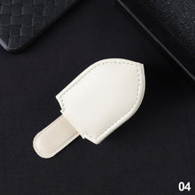 Load image into Gallery viewer, Car Sun Visor Glasses Holder Frame Auto Fastener PU leather Clip Glasses Ticket Document Holder Accessories Automobiles Parts

