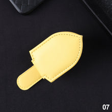 Load image into Gallery viewer, Car Sun Visor Glasses Holder Frame Auto Fastener PU leather Clip Glasses Ticket Document Holder Accessories Automobiles Parts
