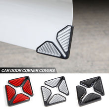 Load image into Gallery viewer, 2Pcs Universal Carbon Fibre Car Door Corner Anti-collision Covers Protector Anti-Scratch Stickers Door Protection Cover
