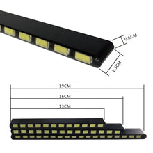 Load image into Gallery viewer, 1Pc Car DRL Daytime Running Lights 7030 Car Daylight Styling SMD Fog Light Led Strip 12/14/18LEDs
