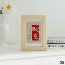 Load image into Gallery viewer, Photo Backdrops Warm House Nordic Decoration Photo Frame ins Wooden Picture Props Desktop Photography Picture Display Stand

