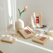 Load image into Gallery viewer, Photo Backdrops Warm House Nordic Decoration Photo Frame ins Wooden Picture Props Desktop Photography Picture Display Stand
