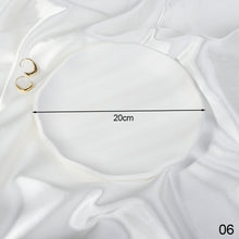 Load image into Gallery viewer, Ins Plate Irregular Pattern Gypsum Jewelry Plate Snacks Dessert Storage Tray Enamel Trinket Dish Photography Props
