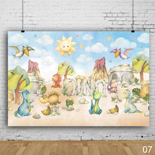 Load image into Gallery viewer, Jungle Safari Baby Birthday Forest Baby newborn Cartoon Portrait Photos Props Fona Photo Session Photo Studio
