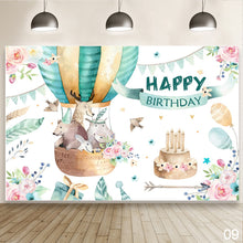 Load image into Gallery viewer, Jungle Safari Baby Birthday Forest Baby newborn Cartoon Portrait Photos Props Fona Photo Session Photo Studio
