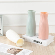 Load image into Gallery viewer, Nordic Plastic Vase Unbreakable Anti-Ceramic Flower Vases European Imitation Rattan Pot Simplicity Basket Arrangement Home Decor
