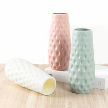 Load image into Gallery viewer, Nordic Plastic Vase Unbreakable Anti-Ceramic Flower Vases European Imitation Rattan Pot Simplicity Basket Arrangement Home Decor
