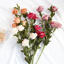 Load image into Gallery viewer, Artificial Flower Silk Rose Fake Flowers Artificial Plant Decorative Flowers Home Decor Wedding Decoration Photo Props
