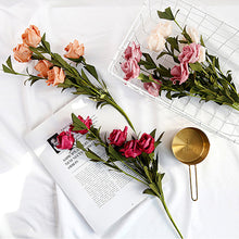 Load image into Gallery viewer, Artificial Flower Silk Rose Fake Flowers Artificial Plant Decorative Flowers Home Decor Wedding Decoration Photo Props
