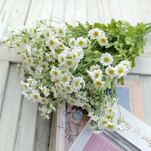 Load image into Gallery viewer, 30 Heads Cute Silk Daisy Artificial Decorative Flower DIY Wedding Flower Bouquet Home Room Table Decoration Photo Props
