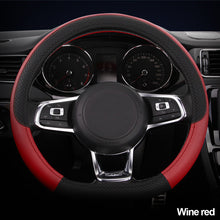 Load image into Gallery viewer, D Shape Car Steering Wheel Cover Non-slip Volant Braid Steering Wheel Funda Volante Auto
