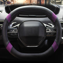 Load image into Gallery viewer, 34cm Car Steering Wheel Cover Leather Non-slip Steering Wheel Cover For Peugeot 3008 4008 5008 for Four Seasons

