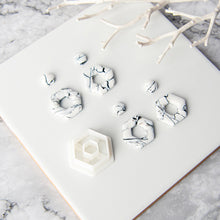 Load image into Gallery viewer, Geometric Polymer Clay Earring Cutter Cutting Mold DIY French Earrings Jewelry Pendant Embossing Making Tool
