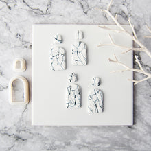 Load image into Gallery viewer, Geometric Polymer Clay Earring Cutter Cutting Mold DIY French Earrings Jewelry Pendant Embossing Making Tool
