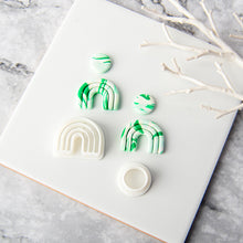 Load image into Gallery viewer, Geometric Polymer Clay Earring Cutter Cutting Mold DIY French Earrings Jewelry Pendant Embossing Making Tool
