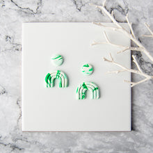 Load image into Gallery viewer, Geometric Polymer Clay Earring Cutter Cutting Mold DIY French Earrings Jewelry Pendant Embossing Making Tool
