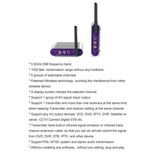 Load image into Gallery viewer, MEASY AV530 5.8GHZ 8 Channel 300m/1000FT Wireless Audio Video AV SD TV Sender Transmitter &amp; Receiver
