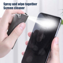 Load image into Gallery viewer, Mobile Phone Screen Cleaner Spray 2 In 1 Portable Tablet PC Screen Wiper Microfiber Cloth Set Cleaning Artifact
