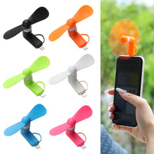 Load image into Gallery viewer, Portable Phone Fan 2 in 1 Type-C Small Mini Fan for Mobile Phone
