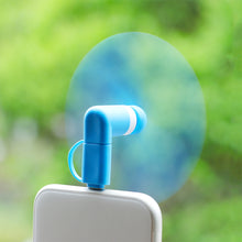 Load image into Gallery viewer, Portable Phone Fan 2 in 1 Type-C Small Mini Fan for Mobile Phone
