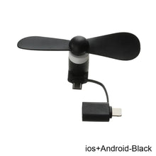 Load image into Gallery viewer, Portable Phone Fan 2 in 1 Type-C Small Mini Fan for Mobile Phone
