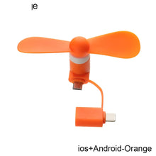 Load image into Gallery viewer, Portable Phone Fan 2 in 1 Type-C Small Mini Fan for Mobile Phone
