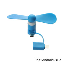 Load image into Gallery viewer, Portable Phone Fan 2 in 1 Type-C Small Mini Fan for Mobile Phone
