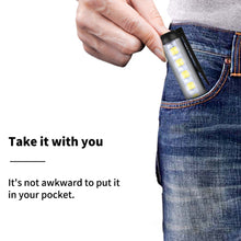 Load image into Gallery viewer, Mini LED Flashlight XPE + COB Lamp Beads Ultra Bright Torch With Clip Magnet Work Light Waterproof USB Rechargeable Flashlight
